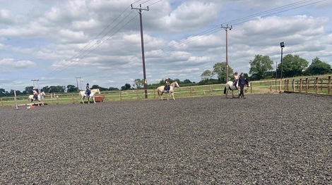 Horse riding birthday party for children 