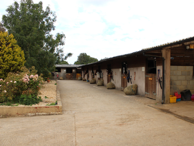 Horse livery stable block